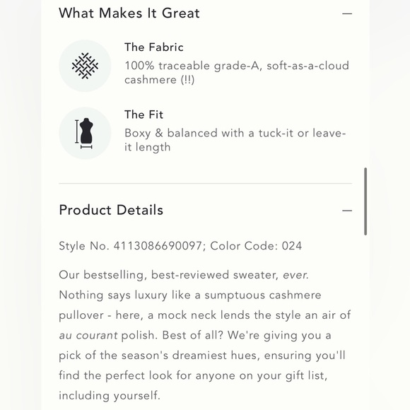 Anthropologie Alani Cashmere Mock-Neck Sweater by Pilcro Size Small NWT - Picture 6 of 17